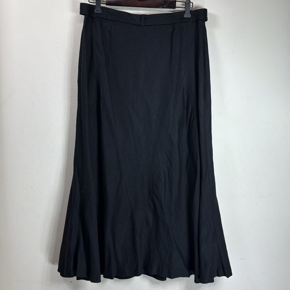 (H1)Jillian Jones Women's Asymmetrical Maxi Skirt,Black,Vintage Line Blend,Sz 14 - Picture 4 of 11